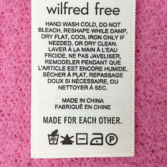 Aritzia Wilfred Free Hush Knit Pink Overzized Turtleneck Sweater - Picture 10 of 12